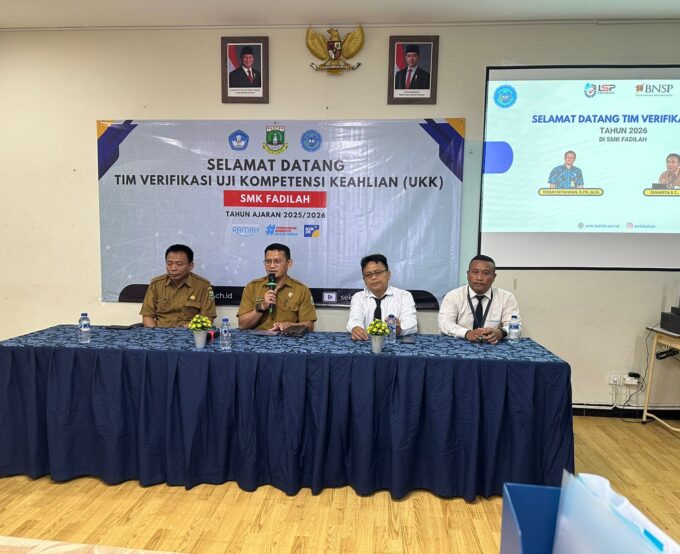 Seluruh TUK Dinyatakan Layak, Verifikasi UKK 2026 SMK Fadilah Berjalan Lancar